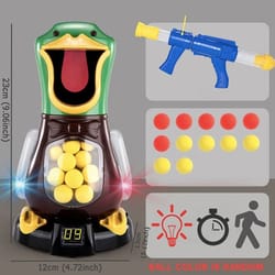 hungry duck shooting toy soft bullet target game with scoring lights for kids