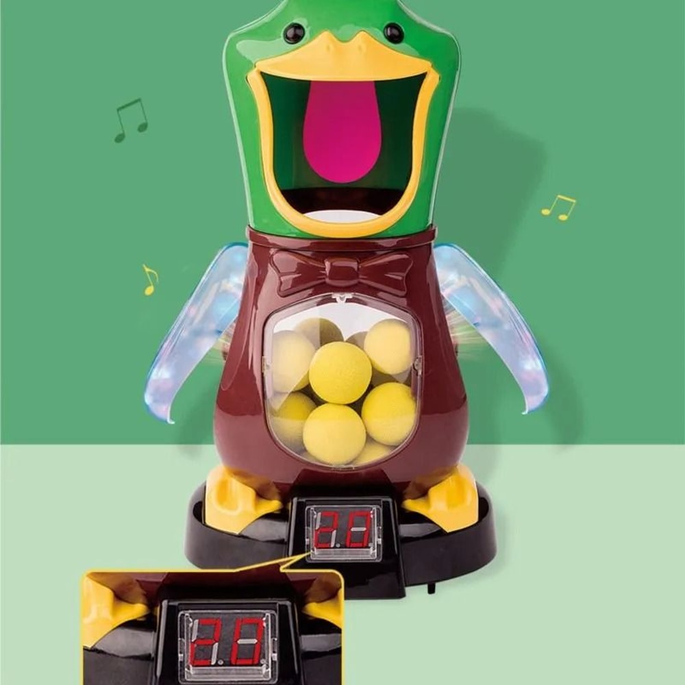 Hungry Duck Shooting Toy Soft Bullet Target Game With Scoring Lights For Kids 5