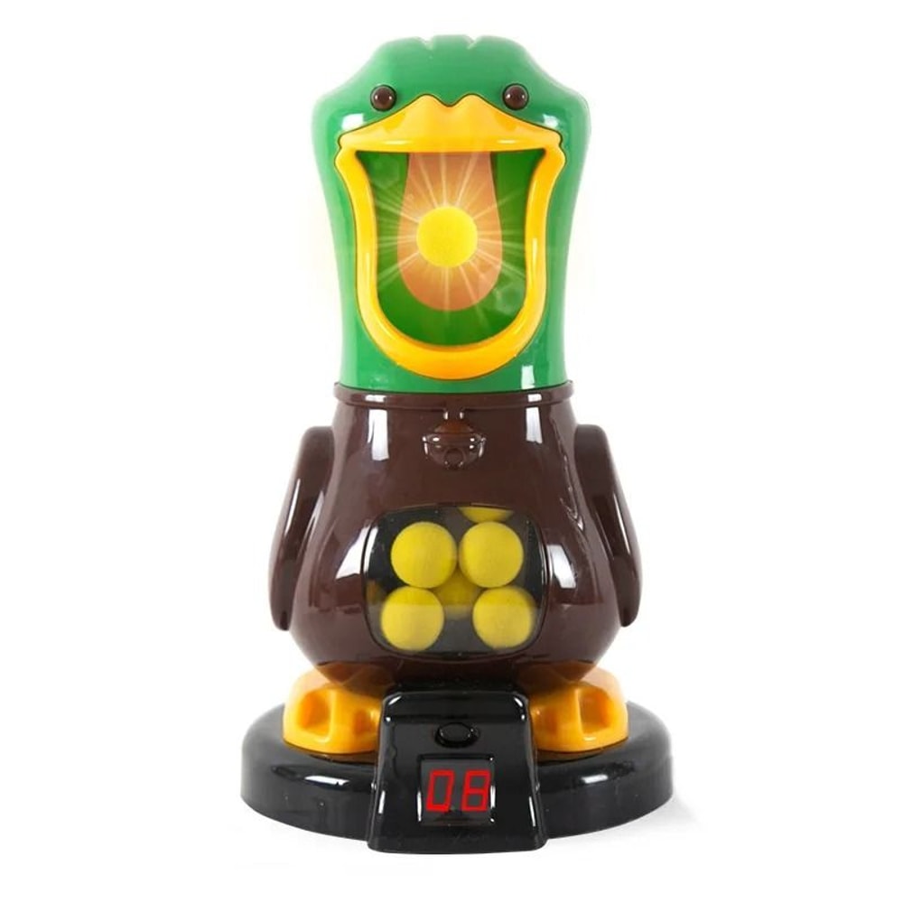 Hungry Duck Shooting Toy Soft Bullet Target Game With Scoring Lights For Kids 6