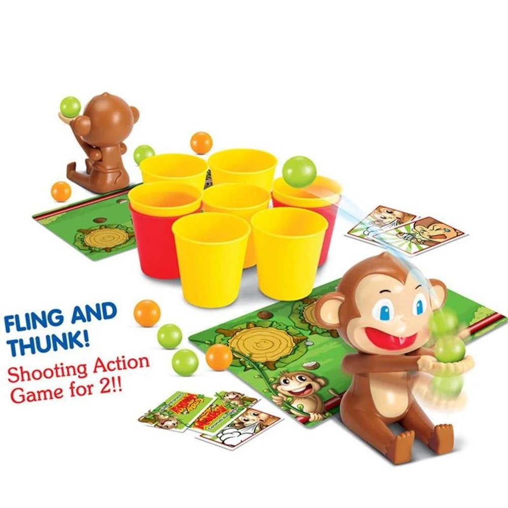 Crazy Monkey Game Two Player Interactive Shooting Tabletop Party Game 5