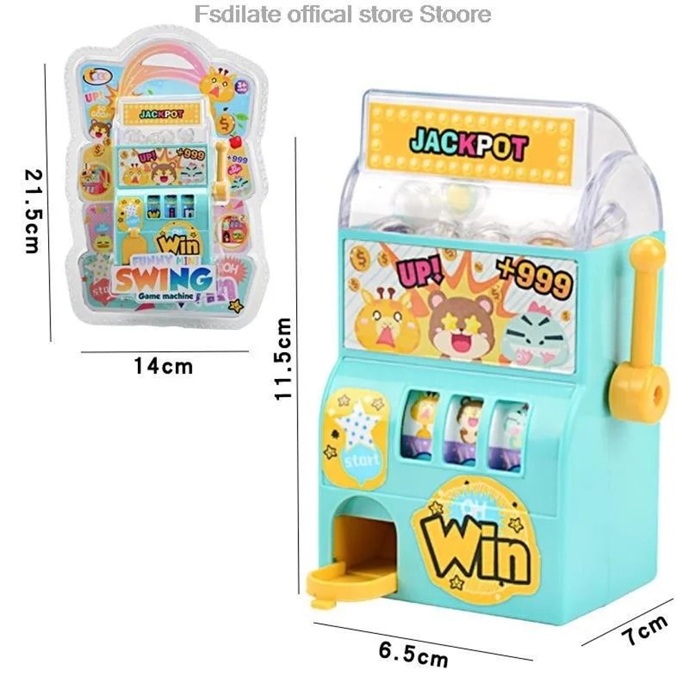 Mini Lottery Machine Toy Manual Shake Puzzle Game For Kids 6