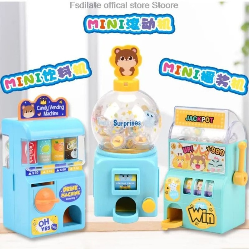 Mini Lottery Machine Toy Manual Shake Puzzle Game For Kids 7