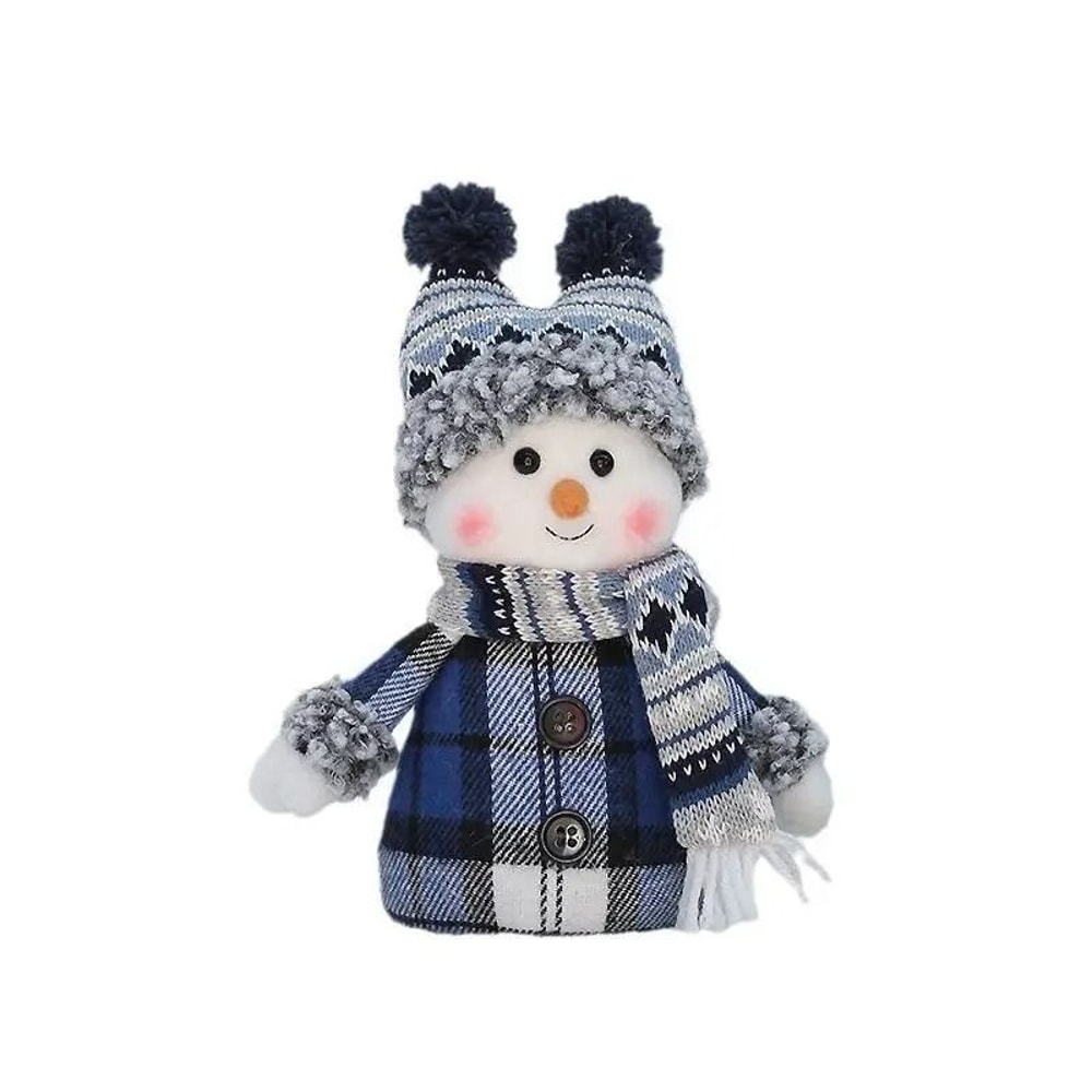 Cute Plush Snowman Toy Holiday Plush Decoration Winter Gift Doll 11