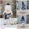 Cute Plush Snowman Toy Holiday Plush Decoration Winter Gift Doll 6