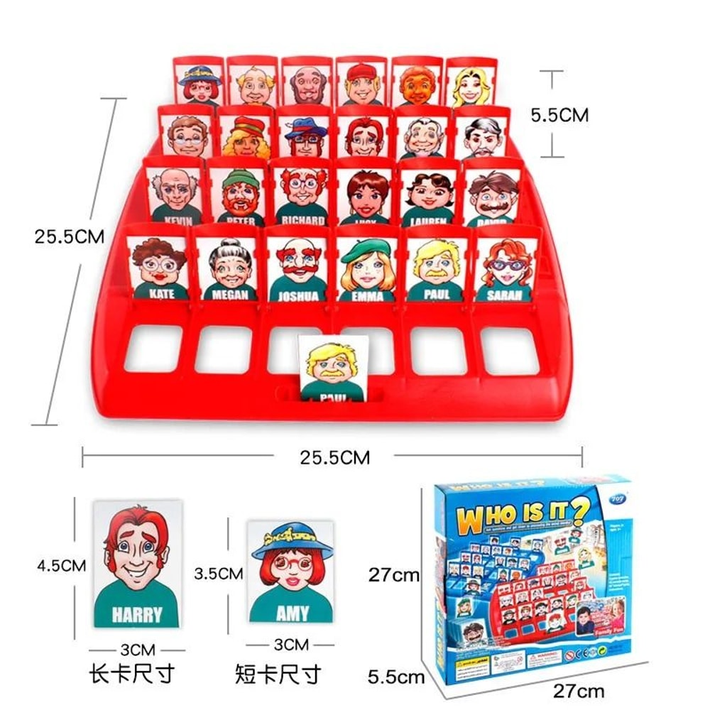 Guess Who I Am Game Interactive Kids Board Game For Parent Child Play 2