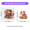 Christmas Window Stickers Santa Claus Transparent Holiday Decoration Set 2