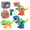 DIY T Rex Dinosaur Building Block Toy With Mini Electric Drill For Kids 2
