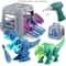 DIY T Rex Dinosaur Building Block Toy With Mini Electric Drill For Kids 8