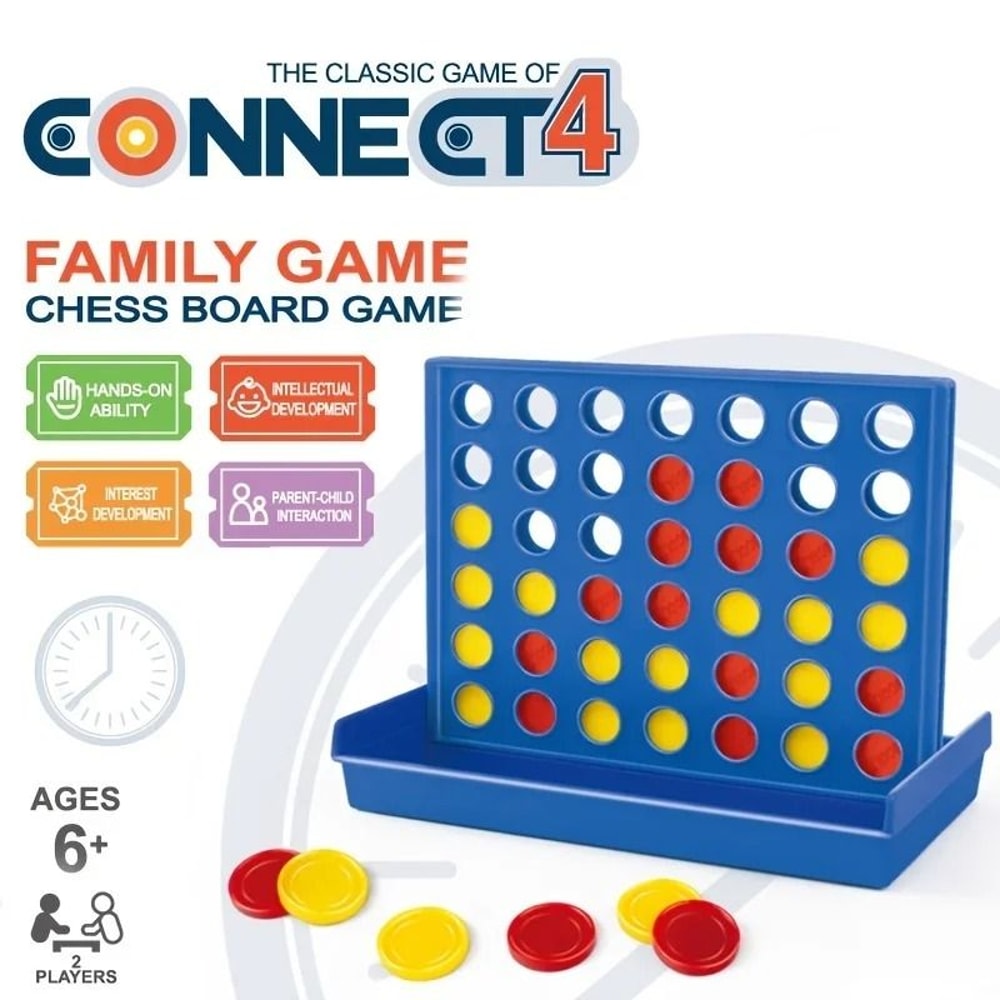Four In A Row Game Classic Connect Board Game For Kids And Family 9