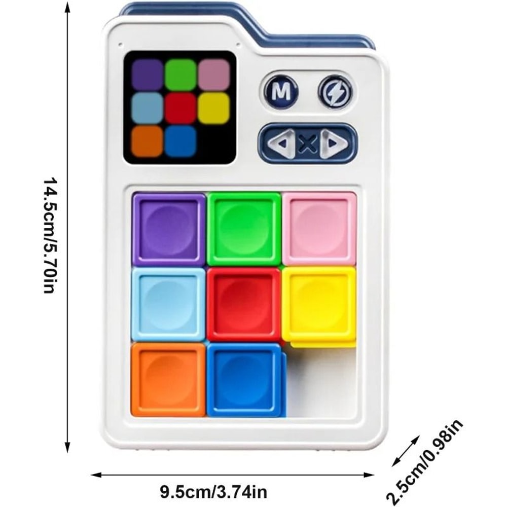 Huarong Road LCD Sliding Puzzle Magnetic Logic Thinking Toy For Kids 4