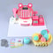Kids Supermarket Toy Play Cash Register With Shopping Cart Role Play Set 10
