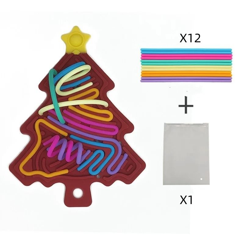 Double Sided Silicone Sensory Board Fidget Toy For Anxiety Relief 10