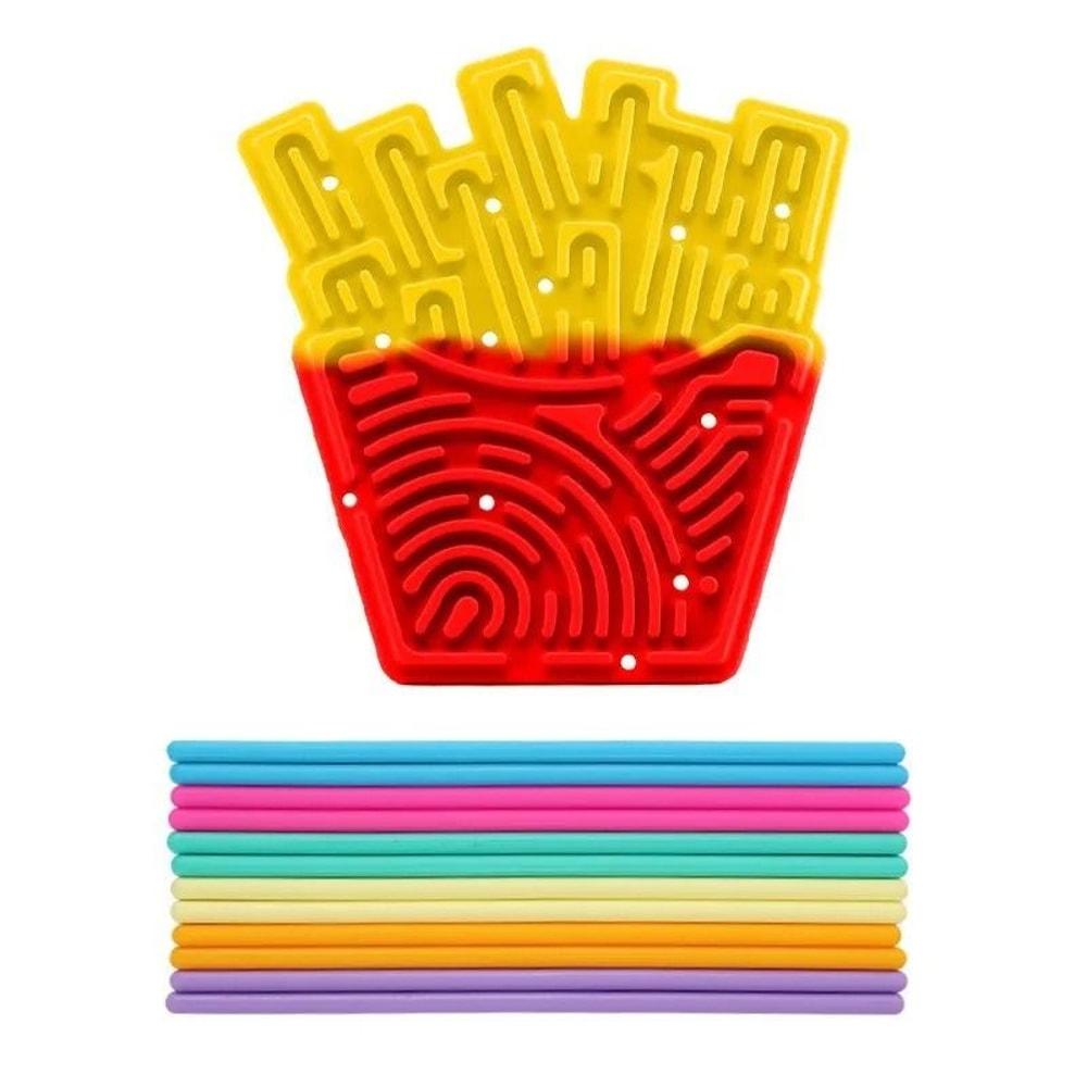 Double Sided Silicone Sensory Board Fidget Toy For Anxiety Relief 7