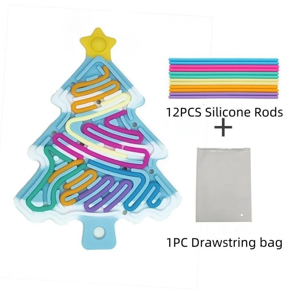 Double Sided Silicone Sensory Board Fidget Toy For Anxiety Relief 8