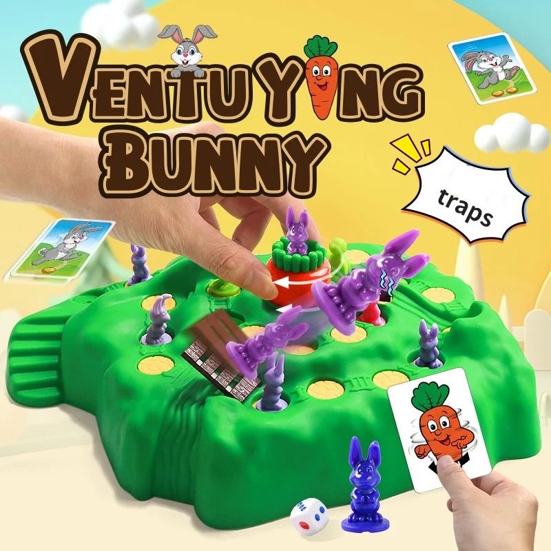 Rabbit And Turtle Board Game Interactive Multiplayer Racing Game For Kids 7