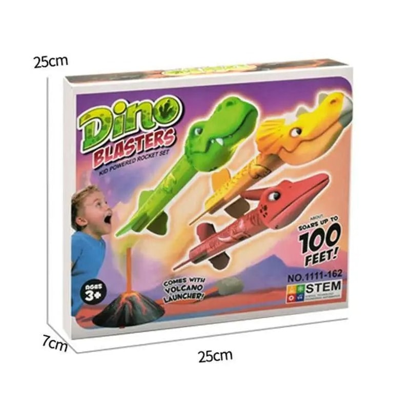 Flying Dinosaur Rocket Launcher Toy Outdoor Kids Game 1