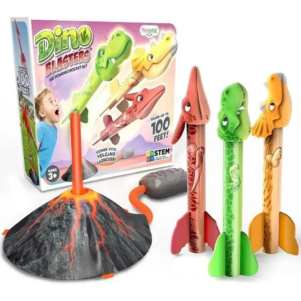 Flying Dinosaur Rocket Launcher Toy Outdoor Kids Game 6