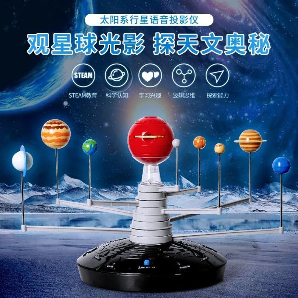 3D Solar System Projection Toy Electric Planet Model 3
