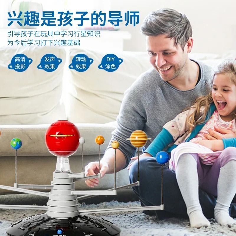 3D Solar System Projection Toy Electric Planet Model 4