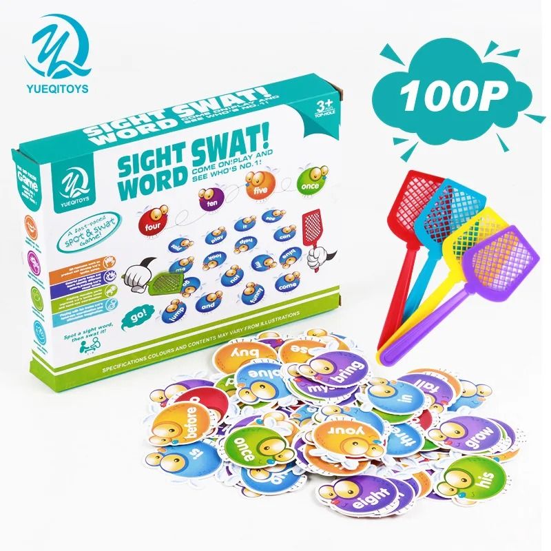 Crazy Fly Swatter Vocabulary Board Game For Kids 1