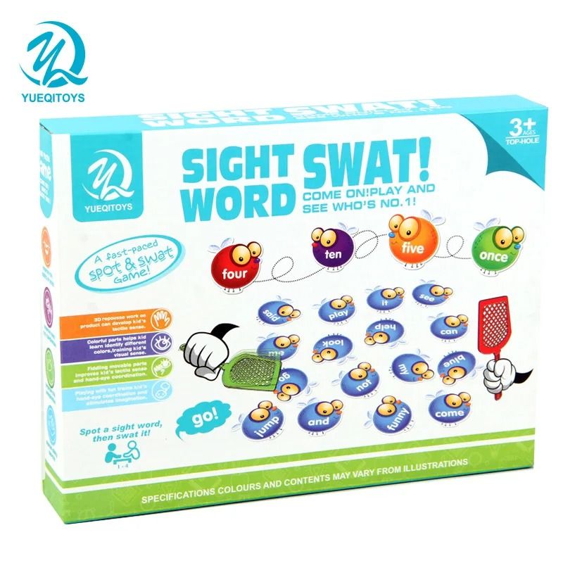Crazy Fly Swatter Vocabulary Board Game For Kids 0