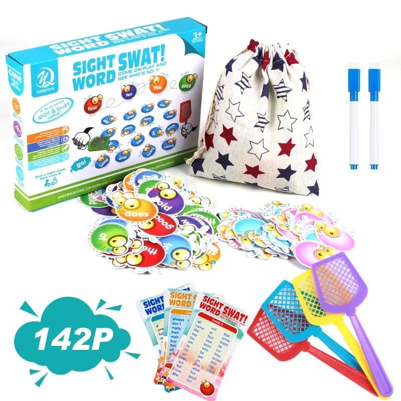 Crazy Fly Swatter Vocabulary Board Game For Kids 5