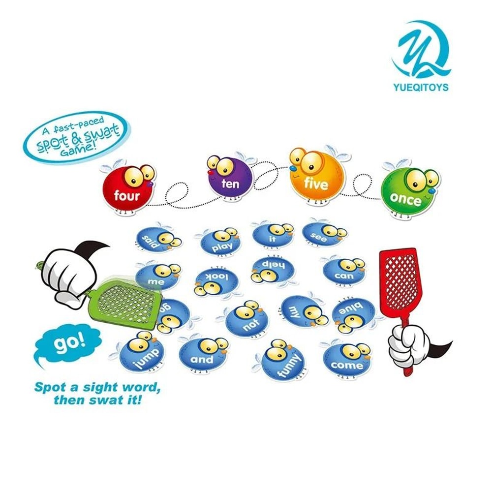 Crazy Fly Swatter Vocabulary Board Game For Kids 6