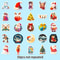 Cute Christmas And New Year Cartoon Stickers Pack 50pcs 4