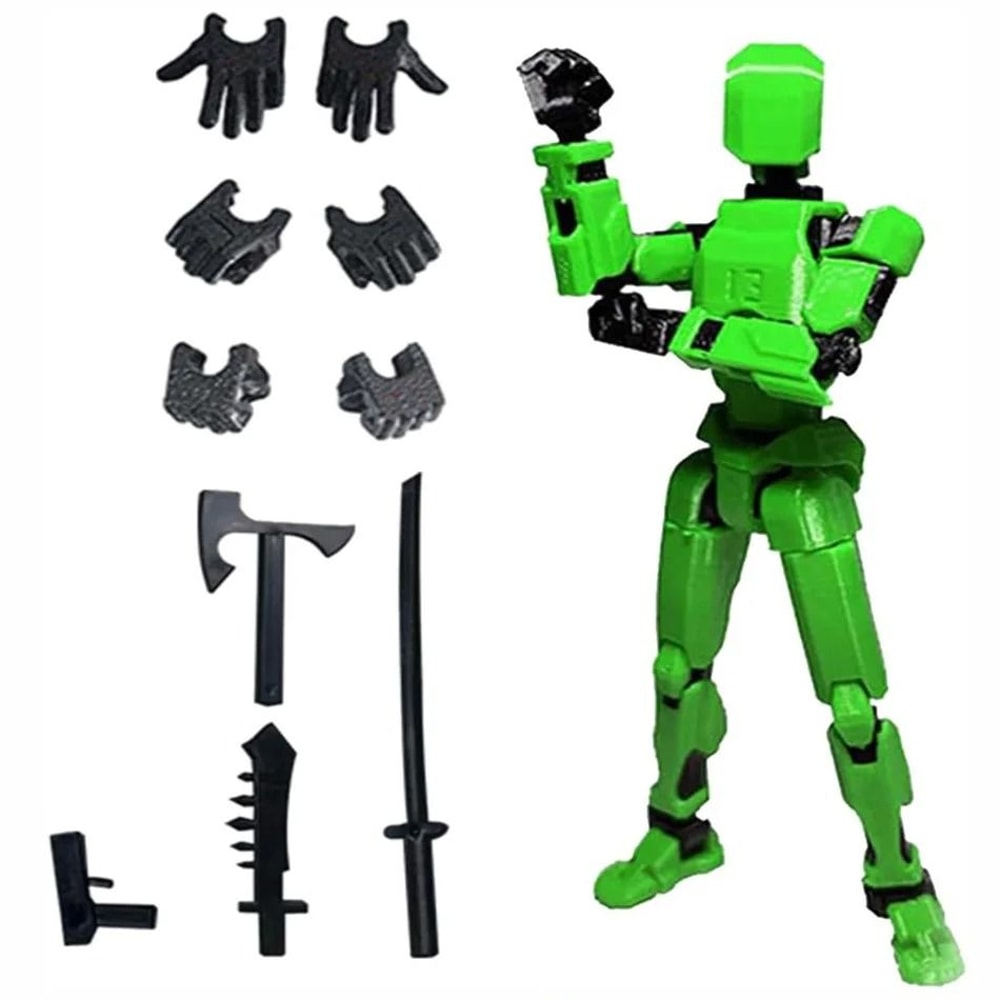 3D Printed Posable Mannequin Action Figure Multi Jointed Robot Model 10