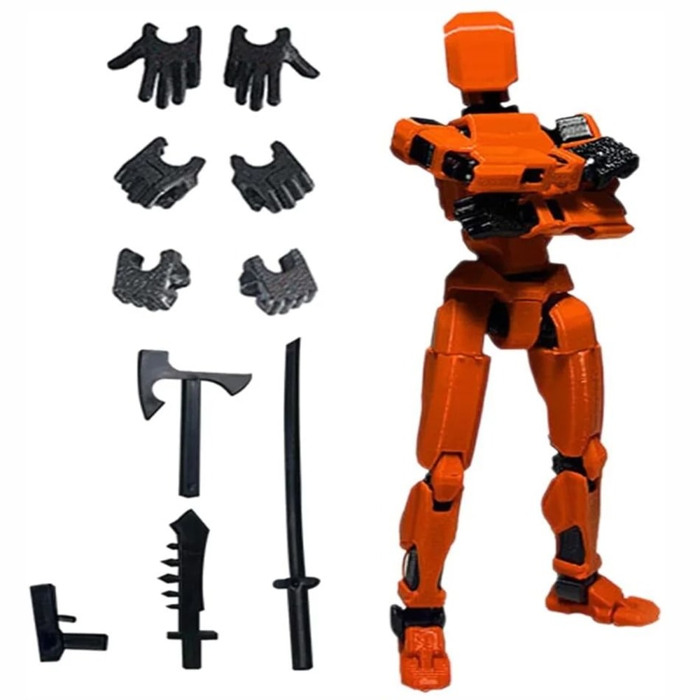 3D Printed Posable Mannequin Action Figure Multi Jointed Robot Model 2