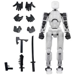 3d printed posable mannequin action figure multi jointed robot model