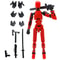 3D Printed Posable Mannequin Action Figure Multi Jointed Robot Model 4