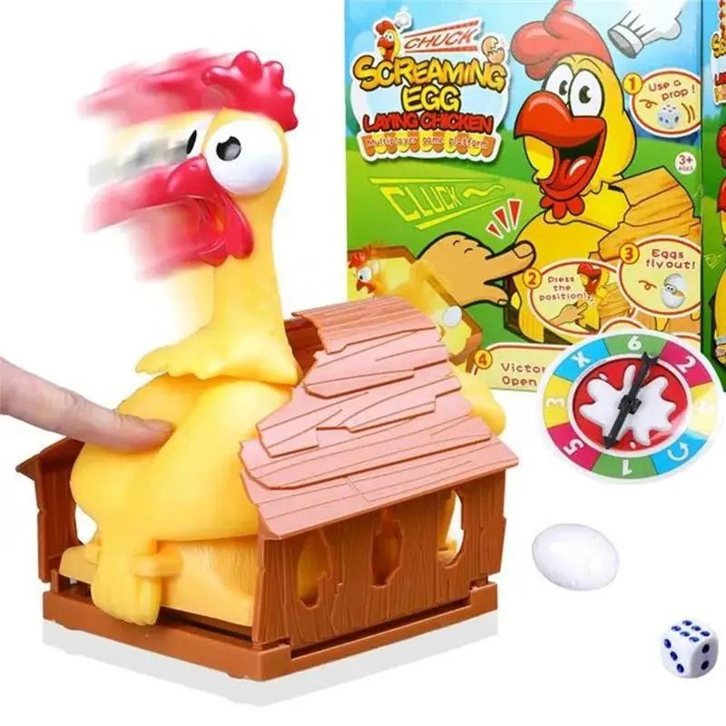 Squawk Chicken Egg Laying Board Game Toy Fun Family Party Game For Kids And Adults 0