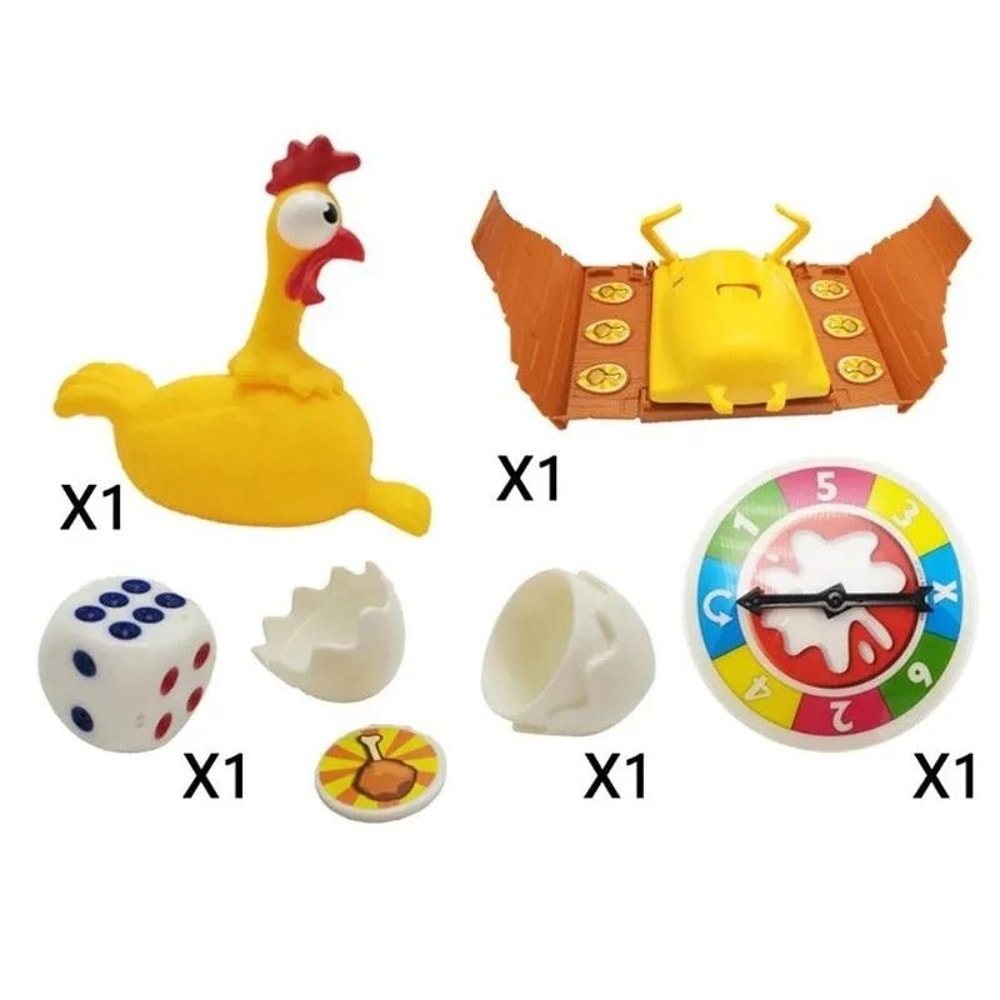 Squawk Chicken Egg Laying Board Game Toy Fun Family Party Game For Kids And Adults 3