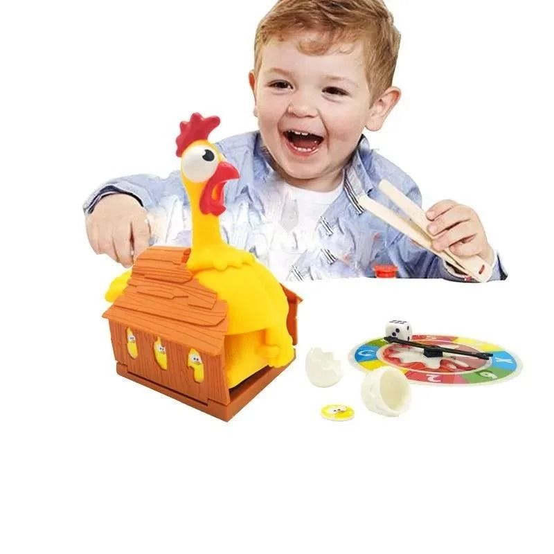 Squawk Chicken Egg Laying Board Game Toy Fun Family Party Game For Kids And Adults 7