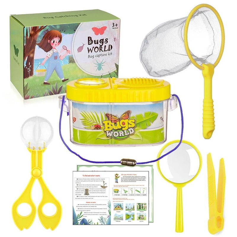 Kids Bug Catcher Kit Nature Exploration Toy Educational Outdoor Science Set 2