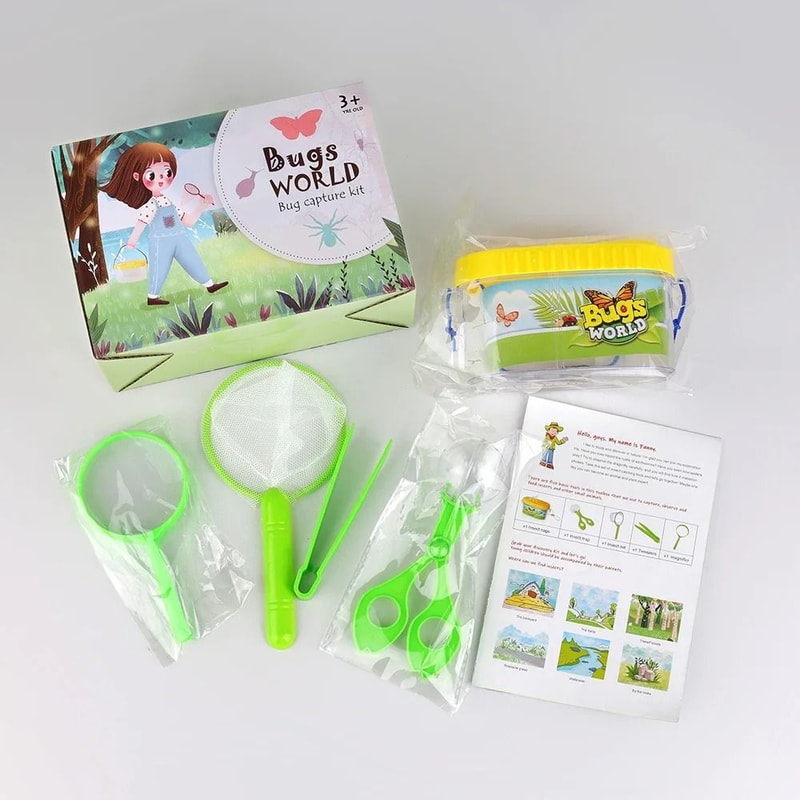 Kids Bug Catcher Kit Nature Exploration Toy Educational Outdoor Science Set 8