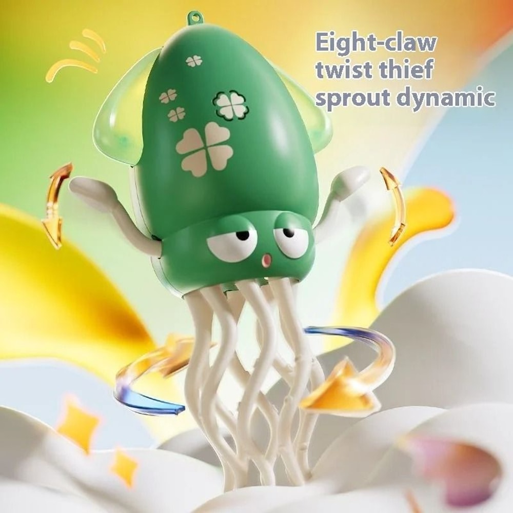 Kids Electric Octopus Toy Interactive Sound Light Rechargeable Crawling Toy 9