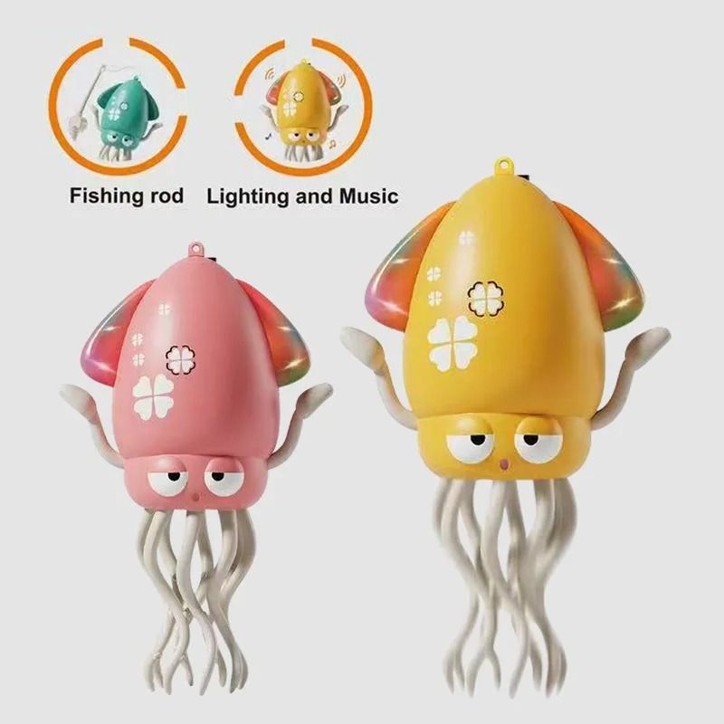 Kids Electric Octopus Toy Interactive Sound Light Rechargeable Crawling Toy 4