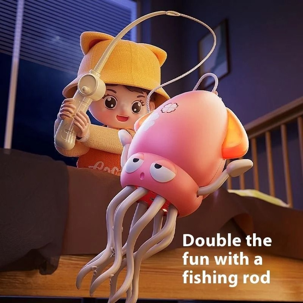 Kids Electric Octopus Toy Interactive Sound Light Rechargeable Crawling Toy 5