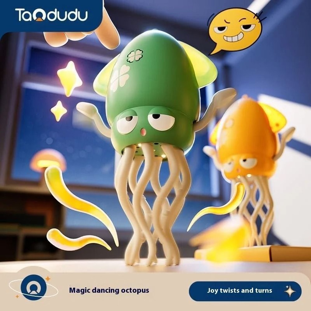 Kids Electric Octopus Toy Interactive Sound Light Rechargeable Crawling Toy 8