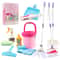 Kids Cleaning Set Play House Toy Pretend Cleaning Kit With Broom Mop And Bucket 1