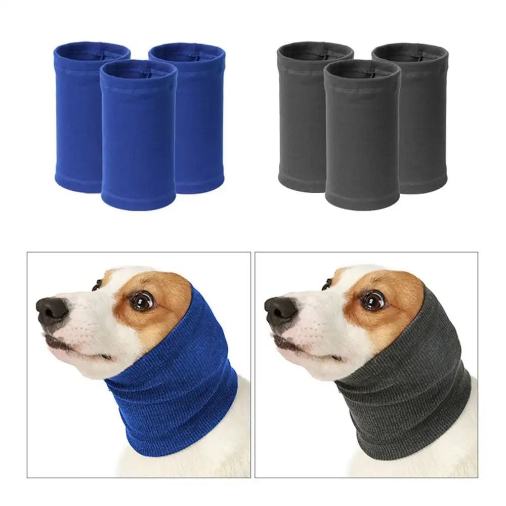Dog Noise Canceling Scarf Anxiety Relief Ear Cover Grooming Head Wrap 8