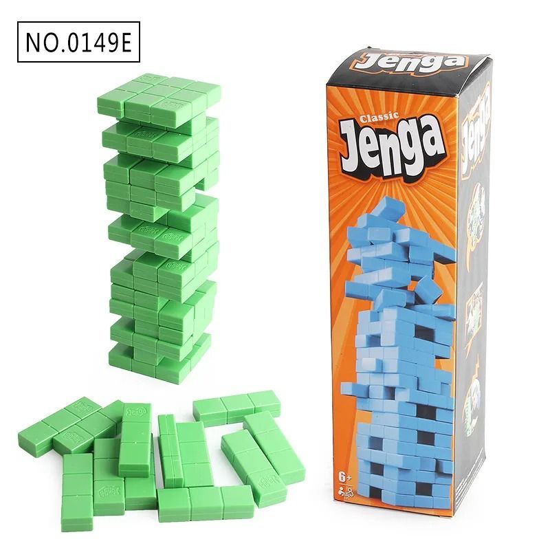 45 Piece Stacked Blocks Game Kids Balance Building Toy Family Party Table Game 1