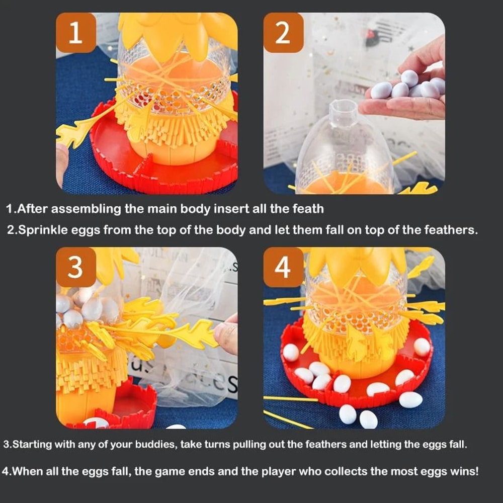 Funny Hen Egg Laying Board Game Interactive Family Party Tabletop Toy 2