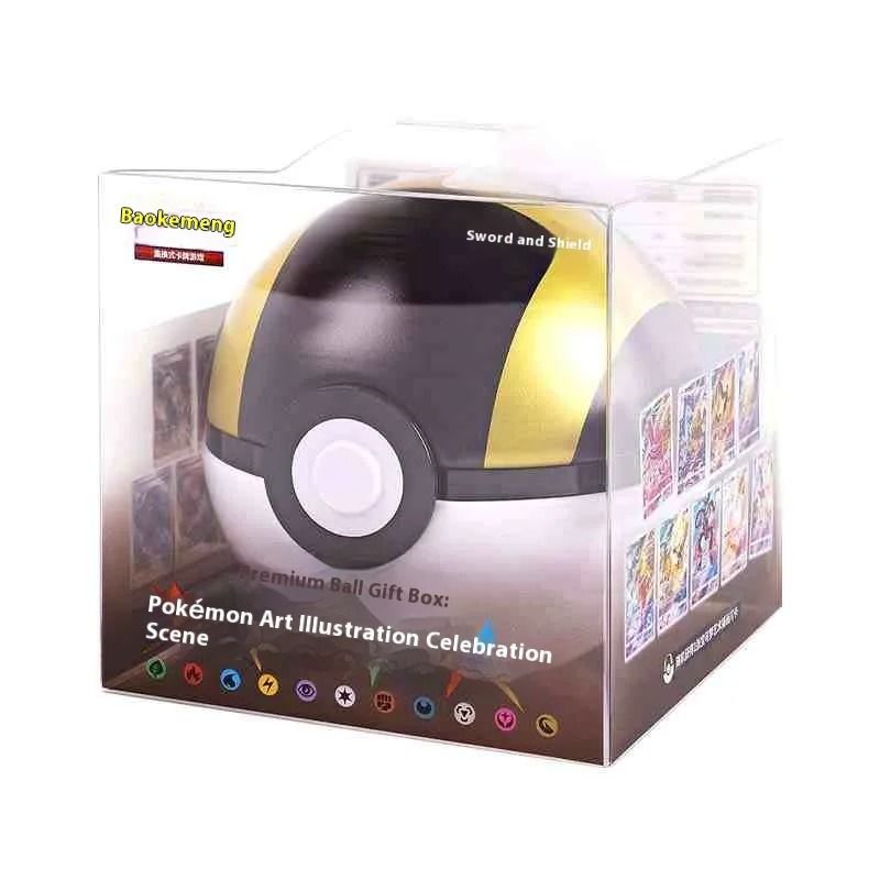 Pokemon Card Gift Box Pokeball Style Premium Trading Card Set 8