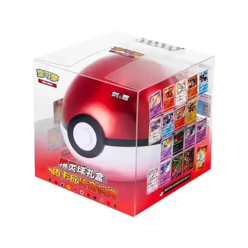 Pokemon Card Gift Box Pokeball Style Premium Trading Card Set 1