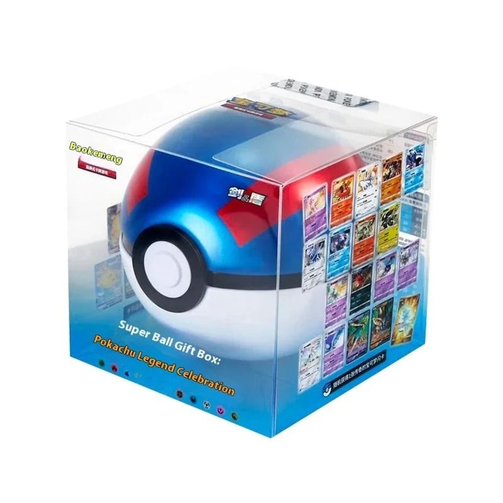 Pokemon Card Gift Box Pokeball Style Premium Trading Card Set 5