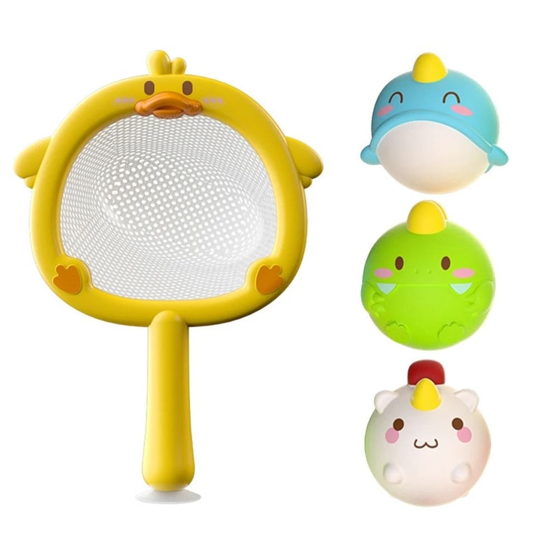 LED Light Up Duck Bath Toy Soft Floating Animal Water Toy For Babies 6