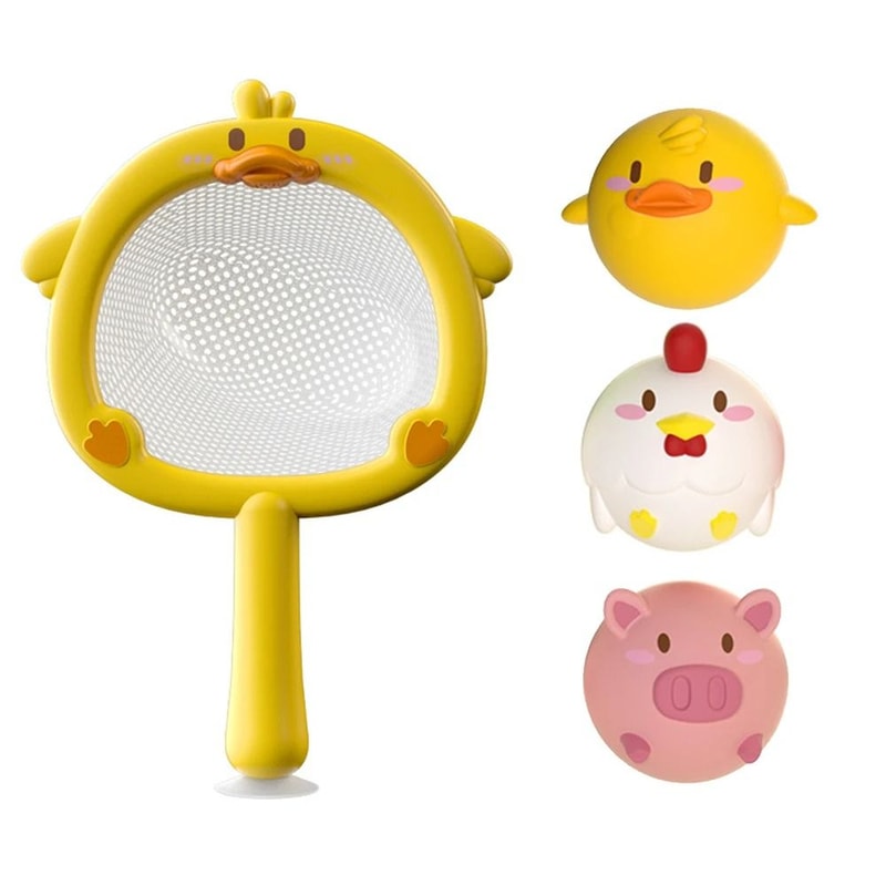 LED Light Up Duck Bath Toy Soft Floating Animal Water Toy For Babies 4